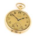 A 14 Karat Yellow Gold Pocket Watch Vibrona