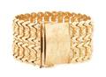 An 18 Karat Yellow Gold Fancy Link Bracelet