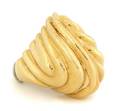 An 18 Karat Yellow Gold Ribbed Dome Ring