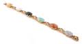An 18 Karat Rose Gold and Jade Bracelet