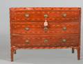 NEOCLASSICAL INLAID FRUITWOOD COMMODE