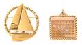 Two 14 Karat Yellow Gold Brooches