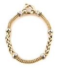 A 14 Karat Yellow Gold Bracelet