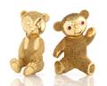 A Group of Two 14 Karat Yellow Gold Teddy Bear Pins
