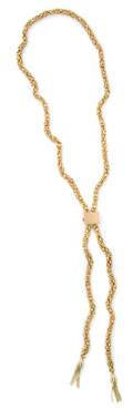 An 18 Karat Yellow Gold Tassel Necklace