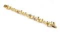 An 18 Karat Two Tone Gold and Diamond Bracelet Orlando Orlandini