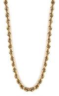 An 18 Karat Two Tone Gold Hollow Twisted Rope Chain