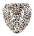 A Platinum and Diamond Brooch