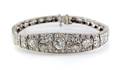 An Art Deco Platinum and Diamond Bracelet
