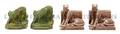 Two Pairs of Rookwood Pottery Production Bookends