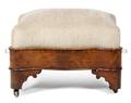 An American Empire Mahogany Ottoman