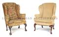 Two Similar Wingback Armchairs