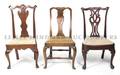 An Assembled Set of Three Chippendale Style Side Chairs