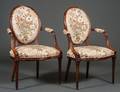 SET OF FOUR LOUIS XVI STYLE FAUTEUILS