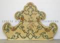A Continental Painted Pine Headboard