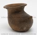 A PreColumbian Style Terracotta Footed Vessel