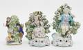 Three Staffordshire Bocage Figures