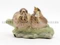 A Royal Doulton Burslem Figural Group of Two Thrush Chicks