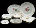 THIRTYSEVEN PIECE ASSEMBLED MEISSEN PORCELAIN PART