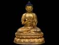 GILT BRONZE FIGURE OF BUDDHA
