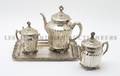 An English Silverplate Tea Service Derby