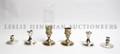 Three Pairs of American Sterling Silver Candlesticks