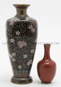 A Group of Two Japanese Cloisonne Vases