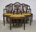 A Set of Six American Hepplewhite Style Mahogany Dining Chairs
