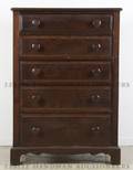 An American Mahogany Tall Chest of Drawers