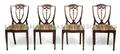 A Set of Four Sheraton Style Side Chairs