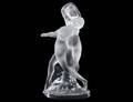 LALIQUE CRYSTAL GROUP DEUX DANSEUSES