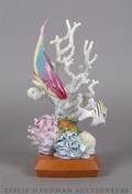 A Royal Worcester Figural Group Sargent Major and Spanish Hog Fishes