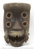 An African Carved Wood Grebo Mask Dan