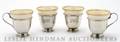 A Set of Four Sterling Demitasse Cups