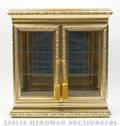 A Gilt Metal Table Top Display Cabinet