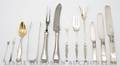 A Collection of Sterling Silver Serving Articles and Flatware
