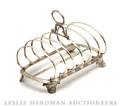 An English Regency Silver Toast Rack