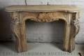 A Louis XV Style Carved Pine Mantle