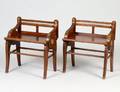 PAIR OF ANTIQUE SMALL BENCHES