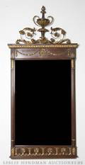 A Neoclassical Style Mahogany Mirror