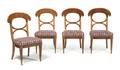 A Set of Four Biedermeier Style Side Chairs