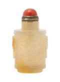 A Carved Agate Snuff Bottle