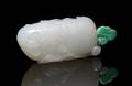 A Melon Form White Jade Snuff Bottle