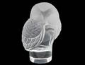 LALIQUE CRYSTAL OWL SEAL