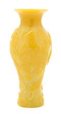 A Peking Imperial Yellow Glass Vase