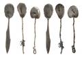 A Group of Six Sterling Silver Narragansett Style Coffee Spoons Gorham