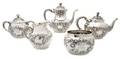 An American Sterling Silver Five Piece Tea Service Gorham