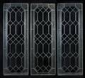Three Leaded Glass Panels