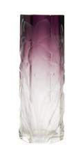 A Continental Wheel Cut Glass Vase Attributed to Moser