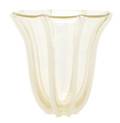 An Italian Ribbed Glass Vase